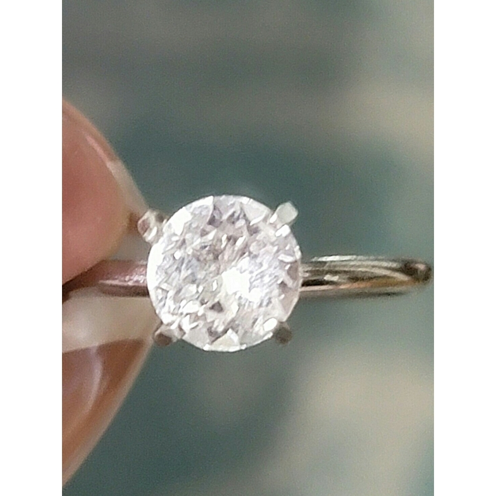 Cubic Zirconia Placeholder Engagement Ring Size 8